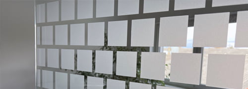 Foil borders for glass doors and windows: Made to measure for a perfect fit