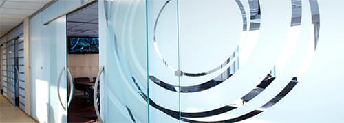 Glass decoration films for doors and windows