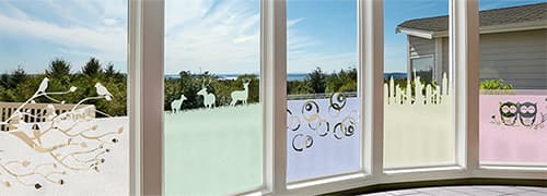 Order glass decoration film for windows to fit exactly