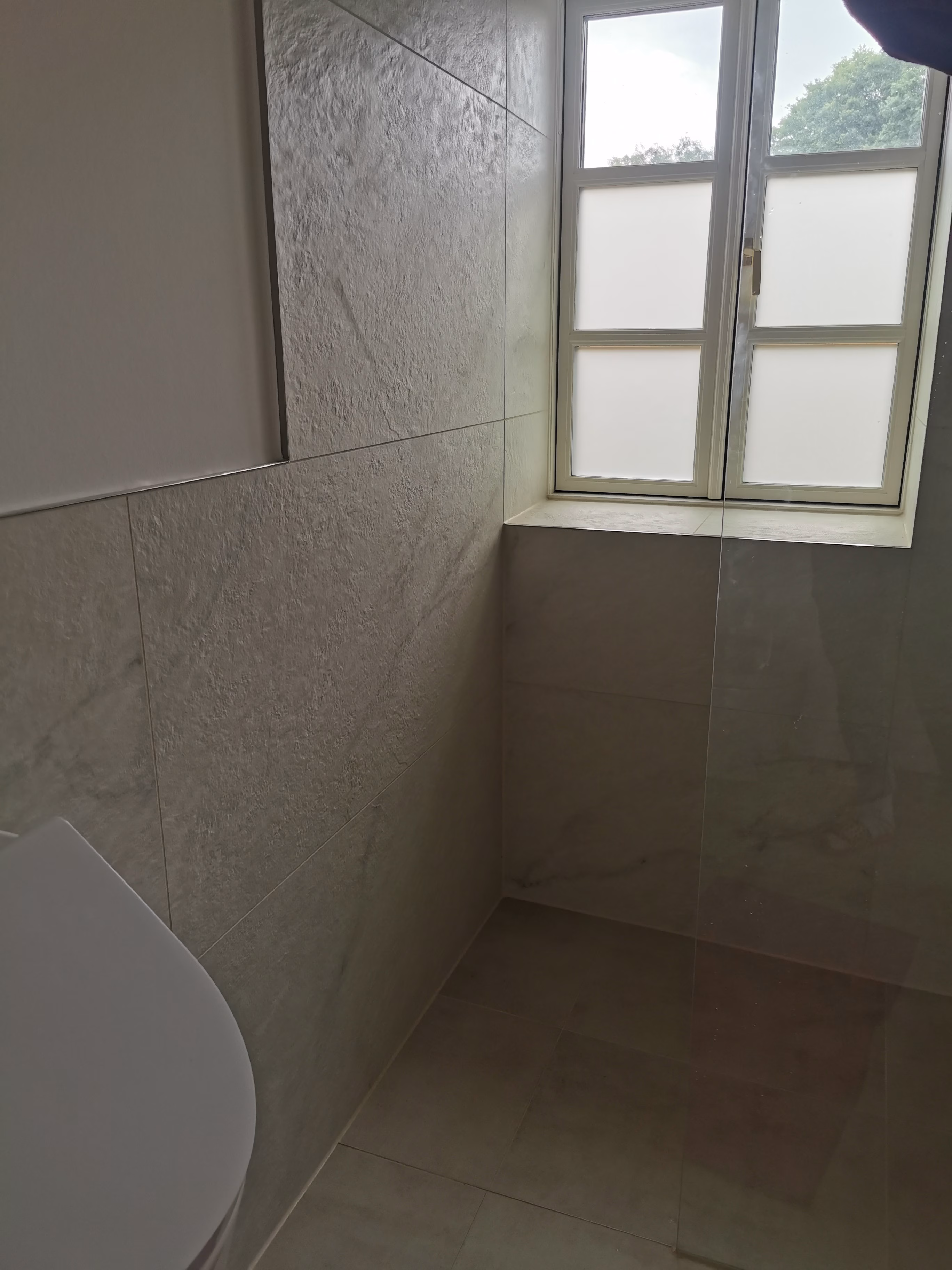 Sichtschutzfolie, Sandstrahldesign crème matt
