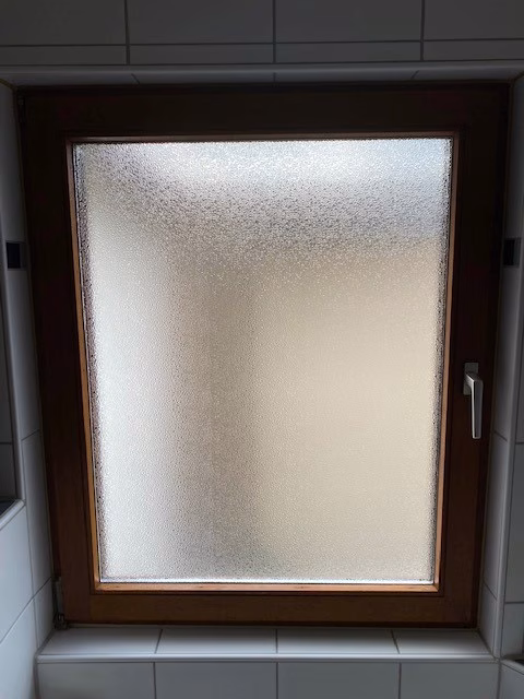 Kleberlose Sichtschutzfolie, Riffelglas-Optik