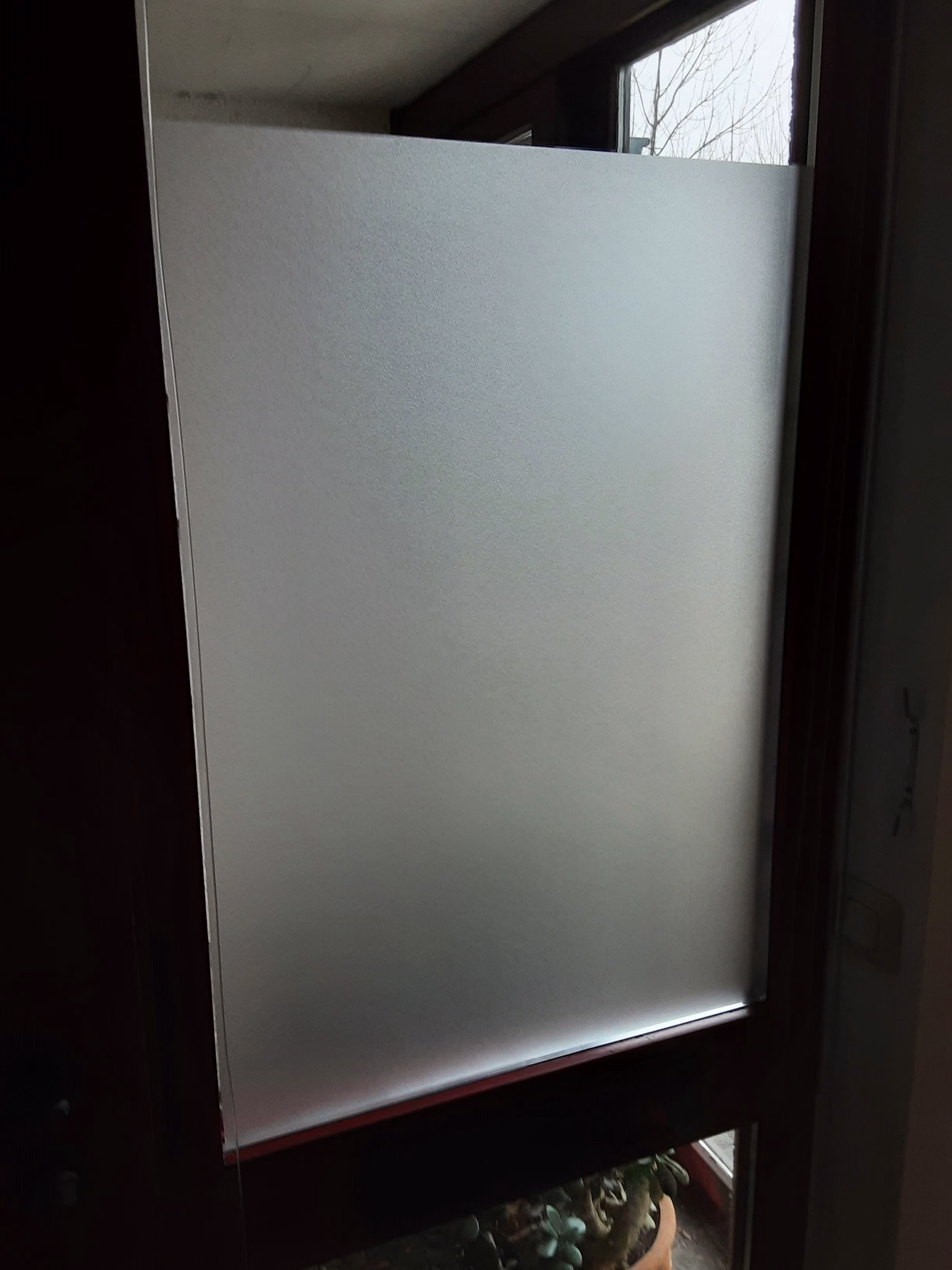 Antibakterielle Folie, Hexis PUREZONE®, Ätzglasdesign weiß matt