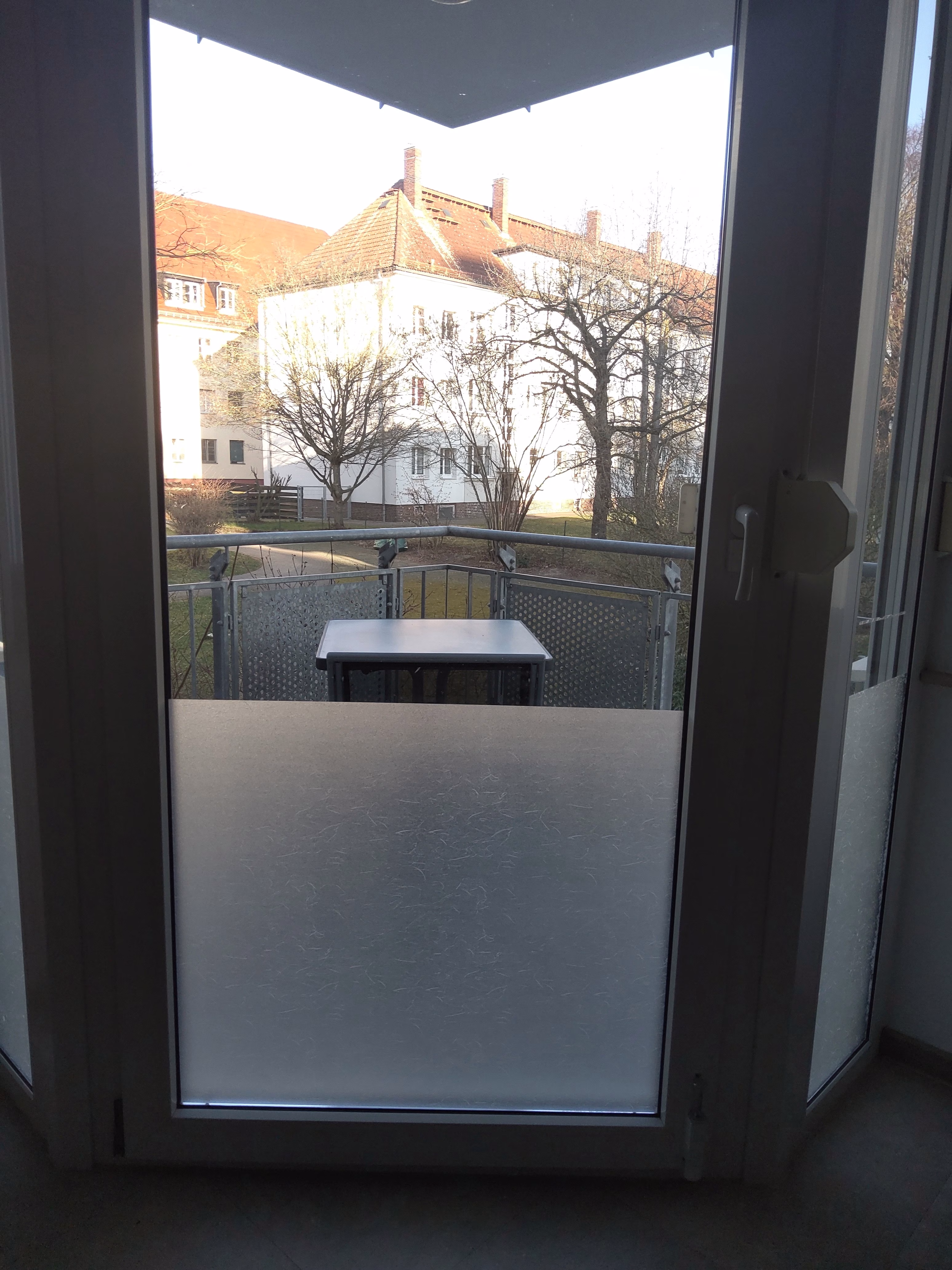 Sichtschutzfolie kleberlos mit Faser-Optik