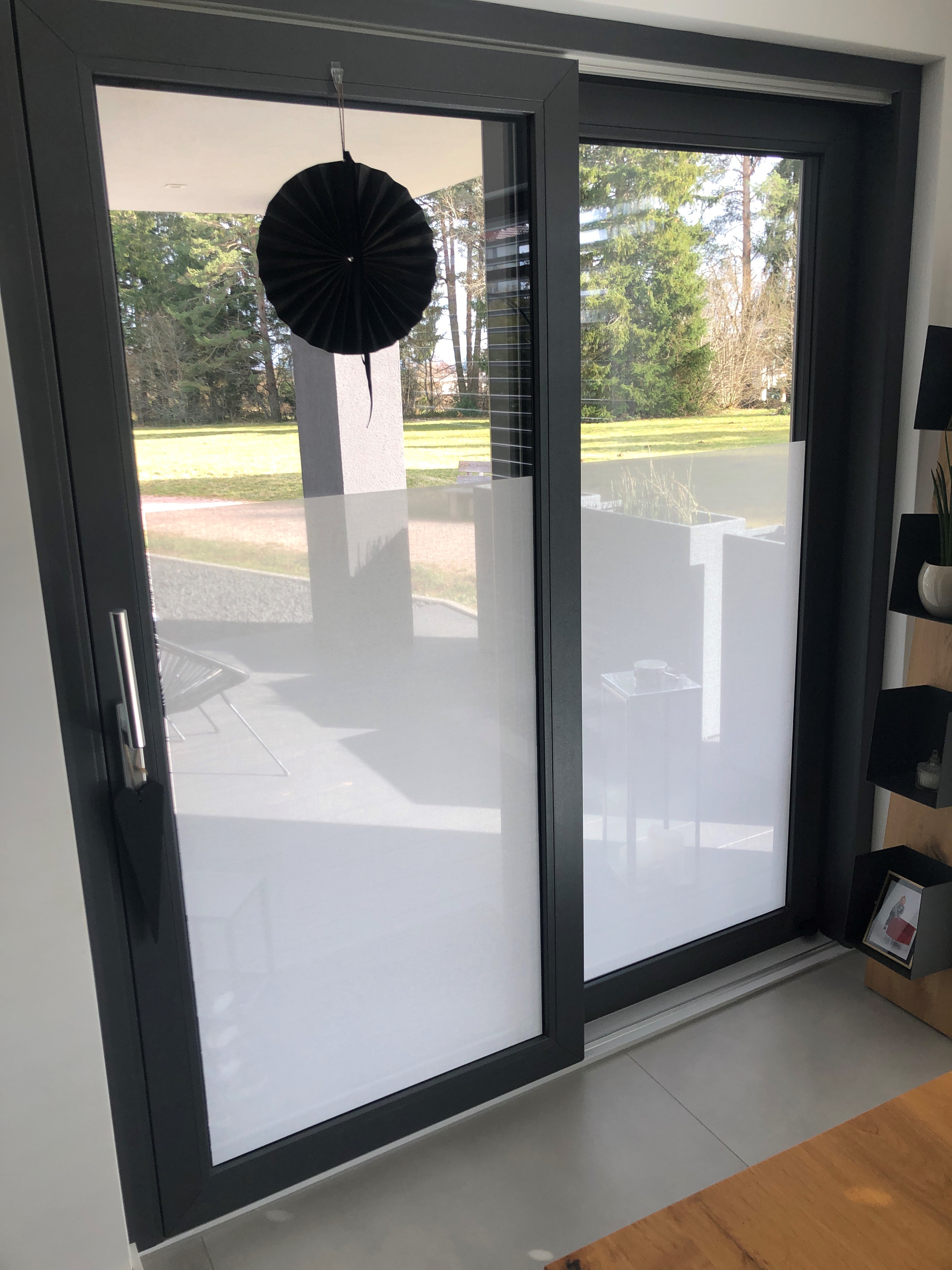 MaZe Gewebe Fensterfolie weiß MaZe Gewebe Fensterfolie weiß