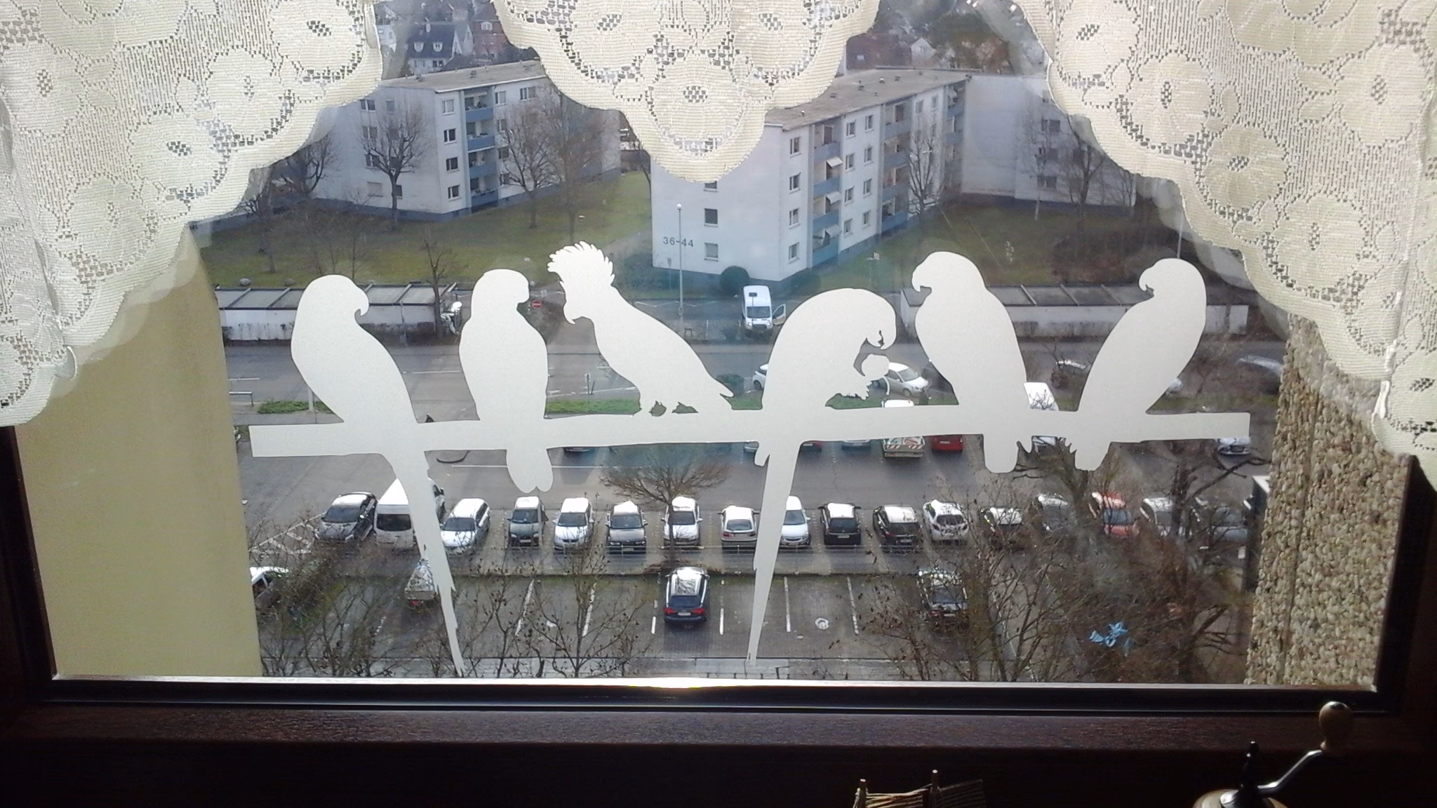 Fenstertattoo Motiv Vögel