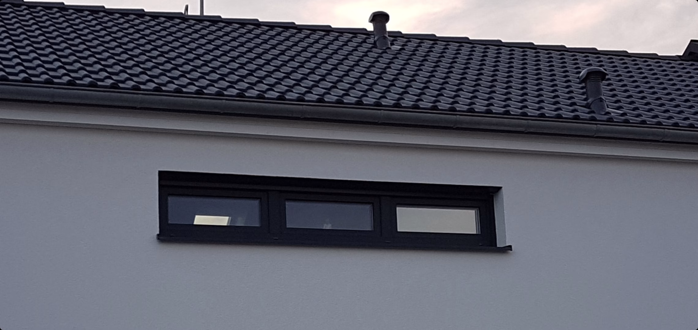 vorher / nachher Vergleich Spiegelfolie am Fenster vorher / nachher Vergleich Spiegelfolie am Fenster