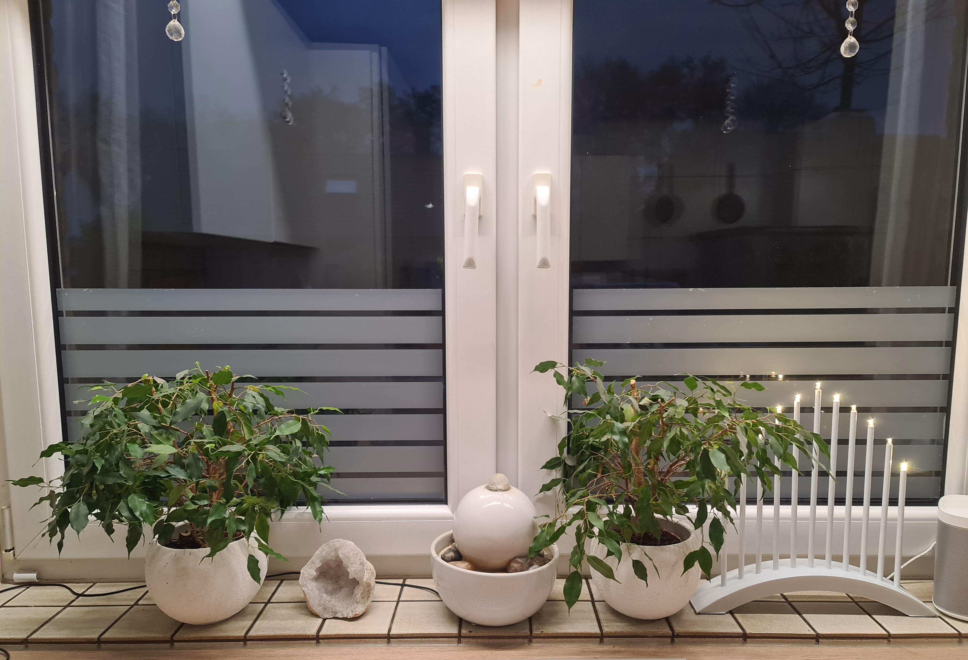 Streifen Deko-Fensterfolie Streifen Deko-Fensterfolie