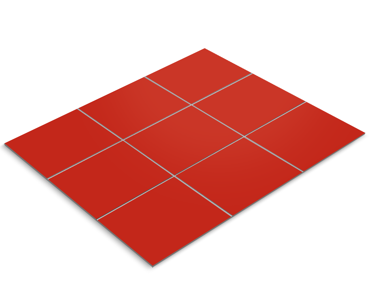 Tile film, strawberry red