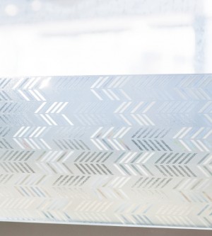 Adhesive film, horizontal stripes with herringbone pattern