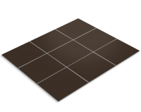 Tile sticker, chocolate brown