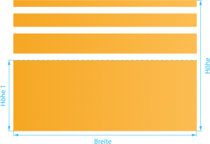 Glass decoration for windows, stripes