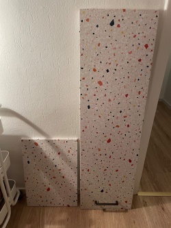 Bunter Terrazzo, Klebefolie in Steinoptik