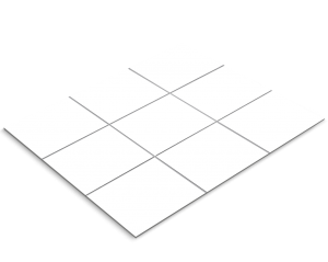 Tile sticker, signal white