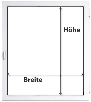 Fenster in Breite und Höhe ausmessen