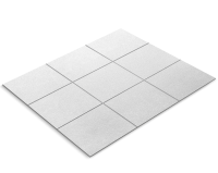 Tile sticker, velvet dove grey grained