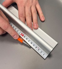 Professional safety ruler, aluminium, 55 cm length