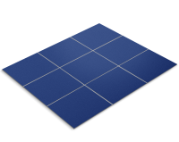 Tile sticker, dark blue, frosted