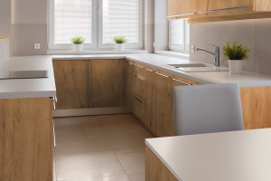 Chestnut, adhesive film in wood look