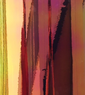 Dichroic colour effect film, warm, opaque