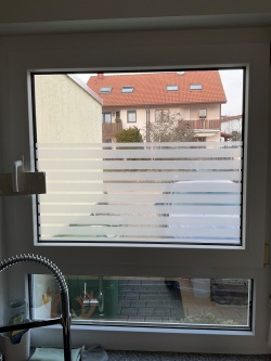 35mm breite Streifenfolie weiß matt