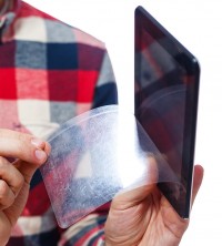 Scratch protection film, clear transparent for touchscreens