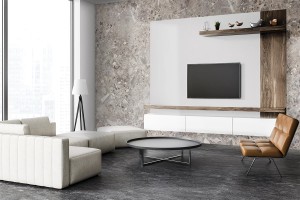 Dark Terrazzo, Stone Look Self-Adhesive Furniture Film