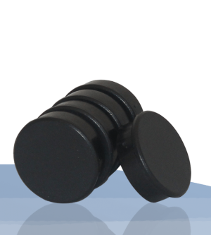 5 magnets, black, 38mm