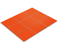 Tile sticker, Light Red Orange