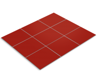 Tile sticker, fire red