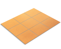 Tile sticker, velvet sun yellow grained