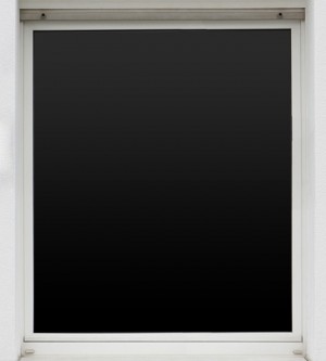 Blackout film, interior installation, black/black