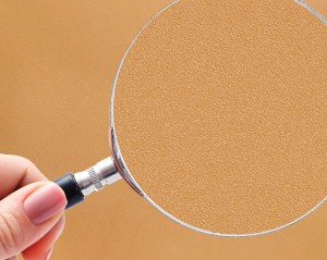 Tile sticker, velvet orange grained
