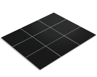 Tile foil, matt black