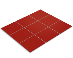Tile sticker, fire red