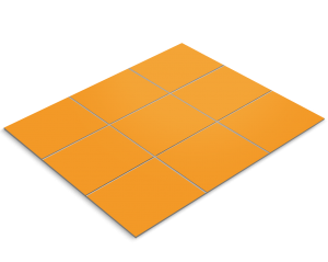 Tile sticker, apricot orange