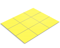 Tile sticker, lemon yellow