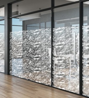 Decorative film, snowdrifts