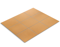 Tile sticker, velvet orange grained