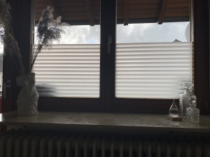 transparent weiß schattierte Streifenfolie