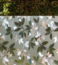 Adhäsionsfolie mit transparenten und geprägten Blättern